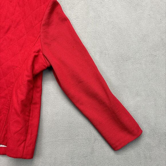 Talbots vintage quilted blazer jacket Red Wool Women’s 20 petite - Picture 14 of 14